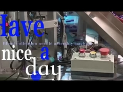 Modalità di debug della macchina di assemblaggio dell'ago per la raccolta del sangue