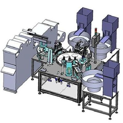 Un buon prezzo. Iodophor Cap Automatic Assembly Machine By Servo-driven Vibrating Disk Way into Stainless Steel Material Buone prestazioni in linea