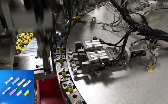 Un buon prezzo. Processo automatico di assemblaggio e rilevamento per aghi di raccolta del sangue in linea di produzione di lancet di sicurezza in linea