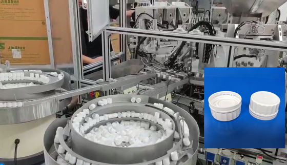 Desiccant cap assembly machine