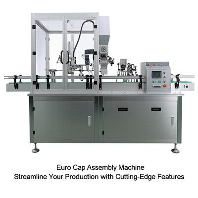 Euro Cap Assembly Machine with AC380V Power Source 50Hz Frequency and 8000-15000pcs/hr Production Speed