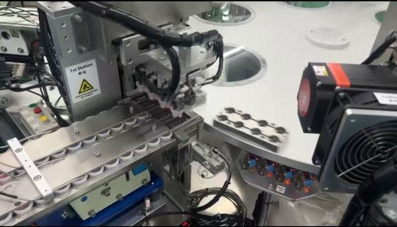 Un buon prezzo. 3000-16000pcs/h Velocità di produzione e superiore al 99% del tasso di prodotto qualificato nella macchina di assemblaggio Euro Cap in linea
