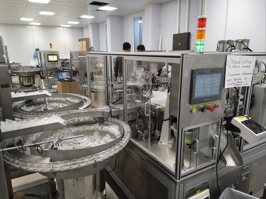Tipo di macchina di assemblaggio automatico a doppio tappo, stabile ed efficiente