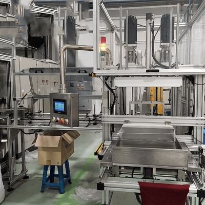Macchina di imballaggio automatico a controllo PLC per bottiglie con opzioni di imballaggio e velocità di produzione multiple