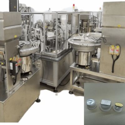 Un buon prezzo. Macchina di assemblaggio del cappuccio per peeling-foil per infusione di PE PP completamente automatica con servomotore e azionamento di indicizzazione in linea