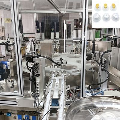 Macchina di assemblaggio Euro Cap per l'assemblaggio automatico di tappi di foglio facile da pelare per sacchetti e bottiglie di perfusione per via endovenosa